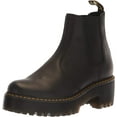 thumbnail image 1 of Dr. Martens Women's Rometty Leather Chelsea Boots Burnished Wyoming Black 8, 1 of 7