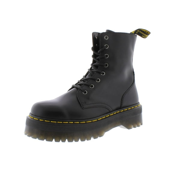 Dr. Martens Jadon Polished Smooth Combat Boots Black (Women's)