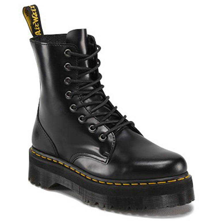 Dr.Martens JADON POLISHED SMOOTH 厚底 ブーツ Dr. Martens Women's Jadon Platform Leather Boots, 8-Eyelet Lace-up