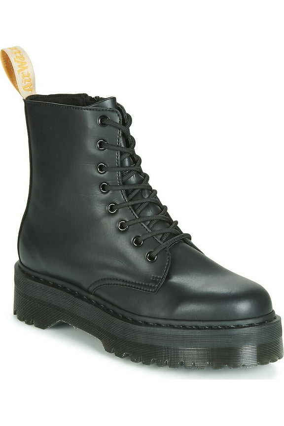 Womens Jadon II Mono Vegan 8 Eye Boots Shoes Platform - Black