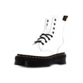 thumbnail image 1 of Dr. Martens Womens Jadon Leather Ankle Combat Boots White 9 Medium (B,M), 1 of 5