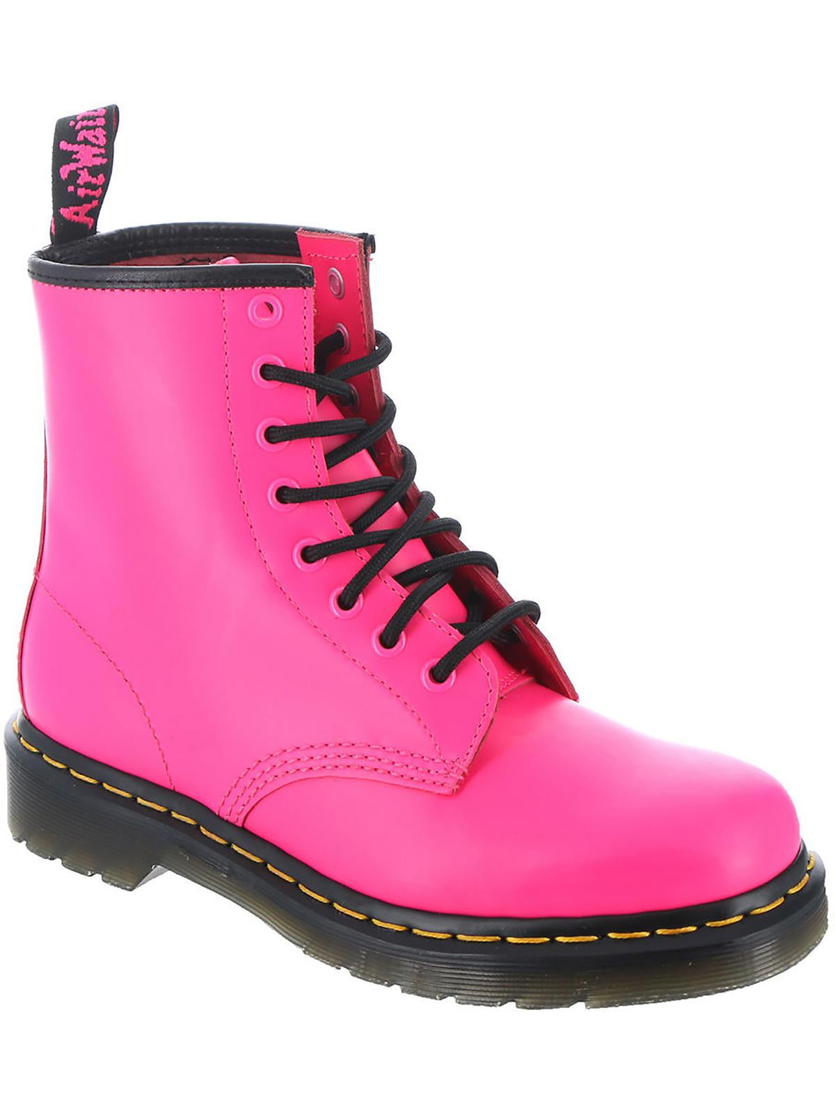 Dr. Martens Womens Leather Ankle Combat Lace up Boots Walmart