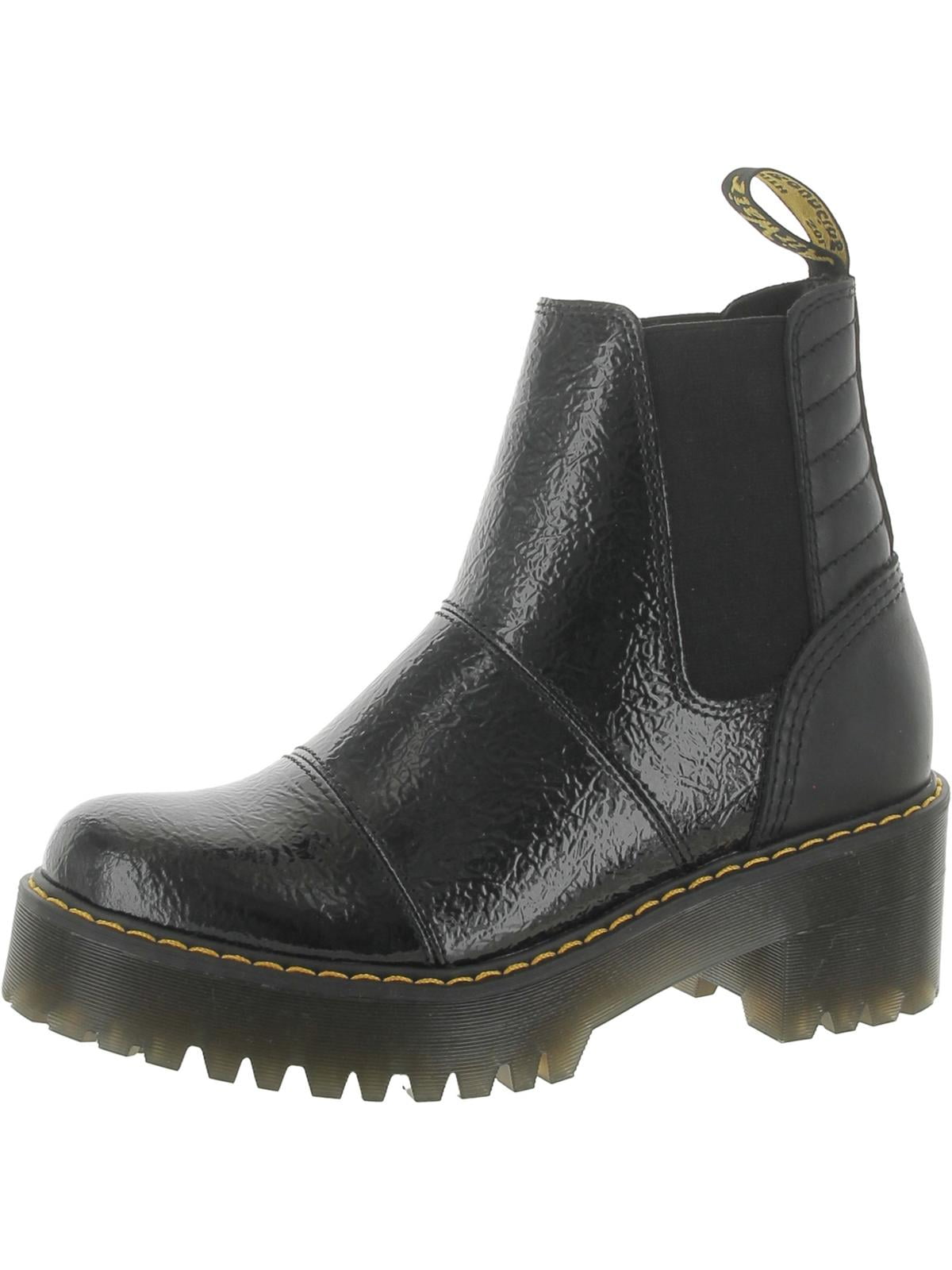 Dr martens croc chelsea boots black discount