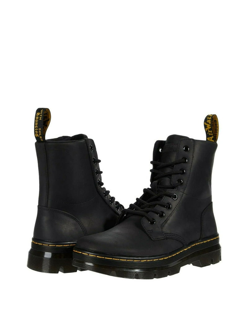 Dr. Martens unisex adult Lace Fashion Boot, Black Wyoming, 9 Women