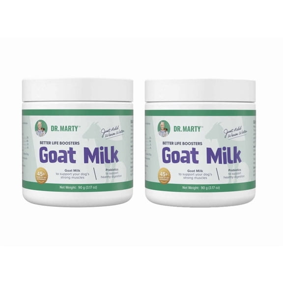 Dr. Marty Better Life Boosters Goat Milk Dog Food Supplement 3.17 oz (2 Pack)