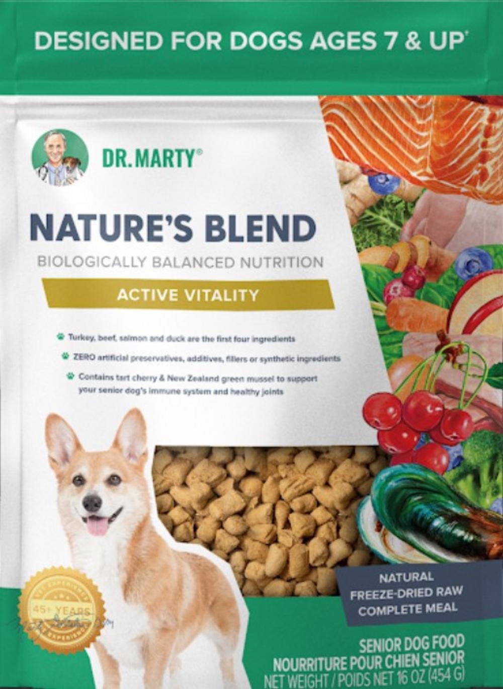 Dr. Marty Dr. Marty Nature's Blend for Active Vitality Seniors Freeze Dried Raw Dog Food 6-oz