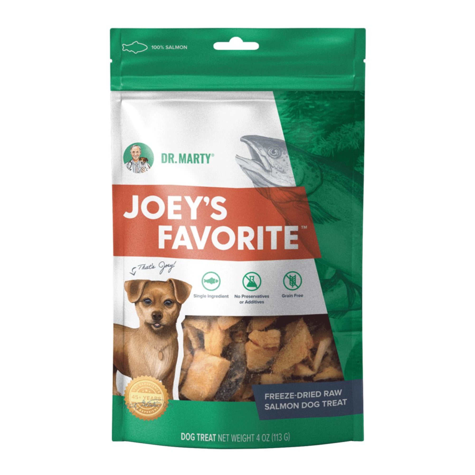 Dr. Marty Joey'S Favorite Salmon Freeze-Dried Raw Dog Treats (Size: 4-Oz)