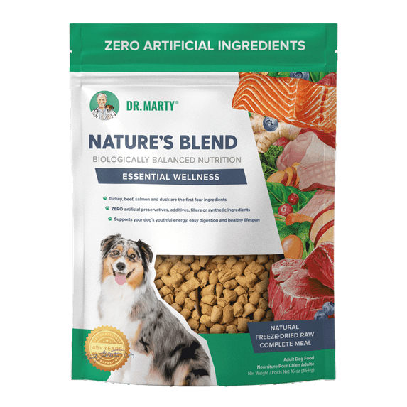 Dr. Marty Nature's Blend Essential Wellness, Freeze Dried Dog Food, 6 oz (Trial Size)