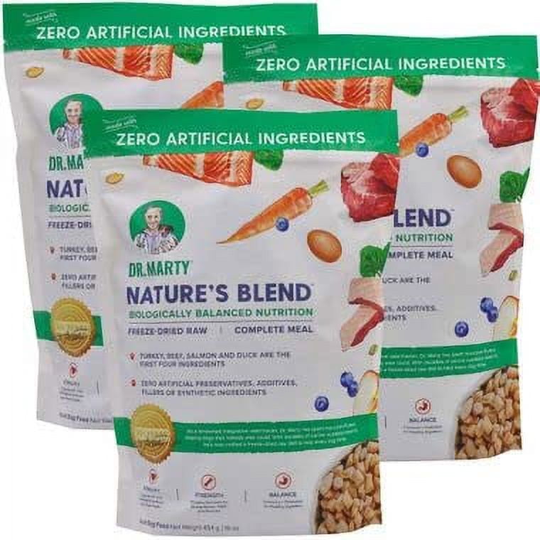 Dr. Marty Nature s Blend STF9 Freeze Dried Raw Dog Food 48 oz 3 Bags x 16 oz Walmart