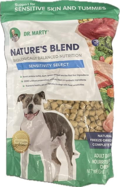 Dr. Marty Nature's Blend Sensitivity Select Freeze-Dried Raw Dry Dog Food 16 oz C80