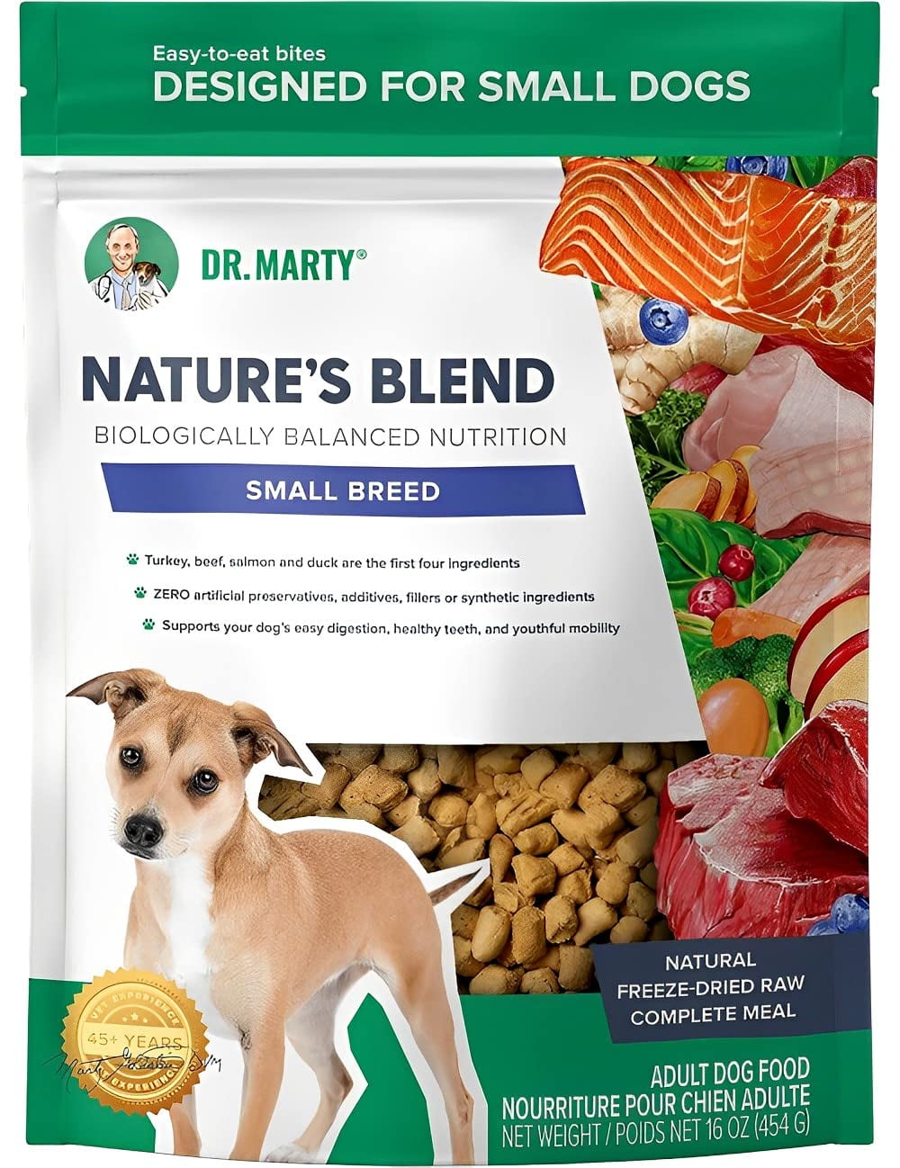 Dr. Marty Nature's Blend Small Breed Freeze-Dried Raw Dog Food 16 oz