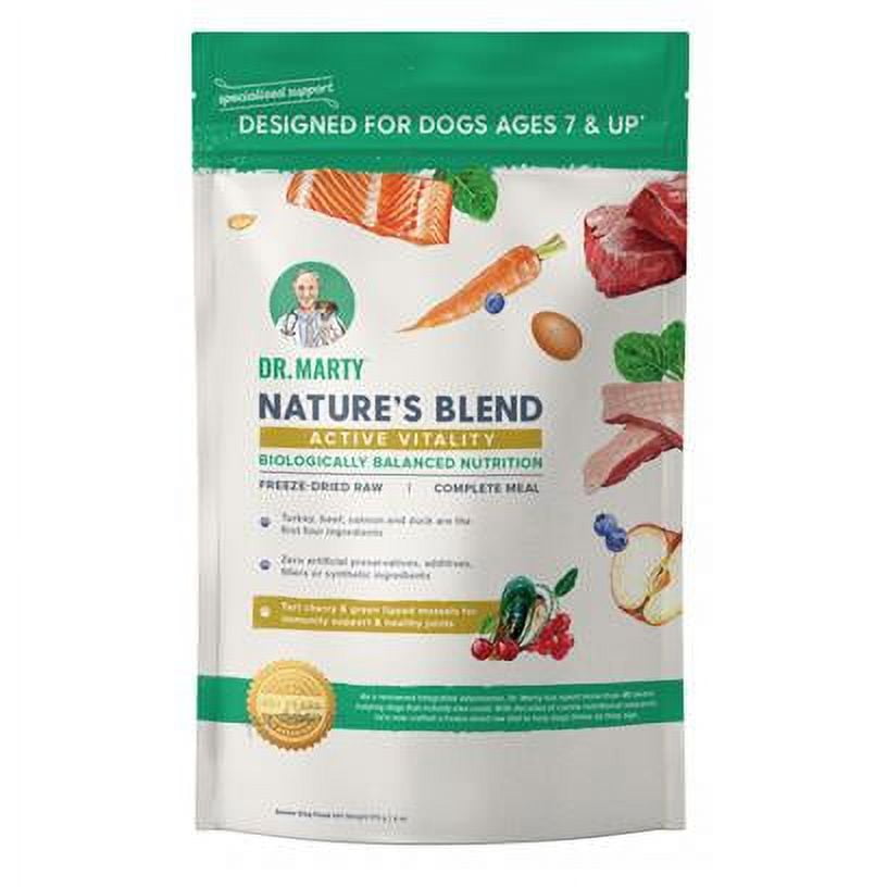 Dr. Marty Nature's Blend for Active Vitality Seniors Freeze Dried Raw Dog Food 16-oz