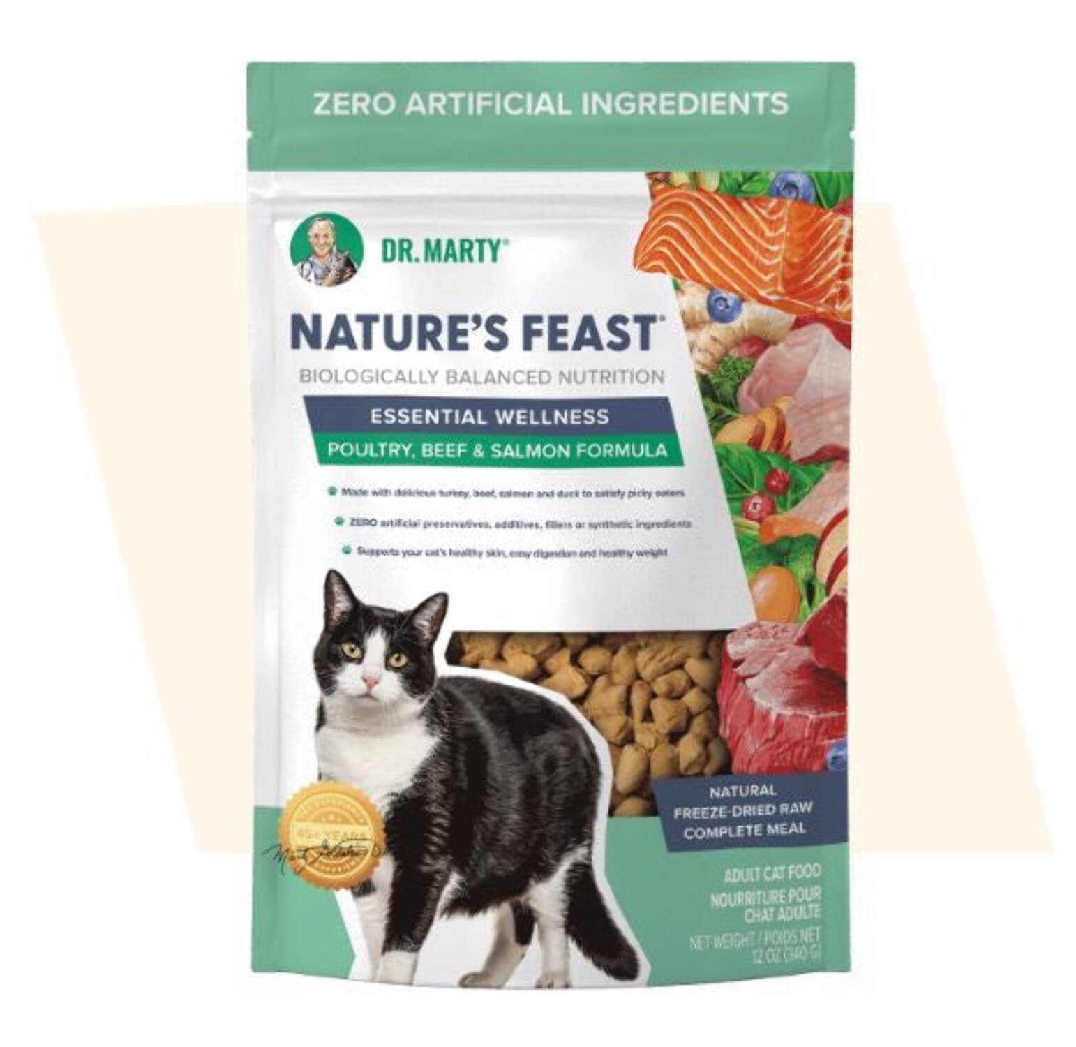 Dr. Marty Essential Wellness Cat Food Poultry, Beef and Salmon