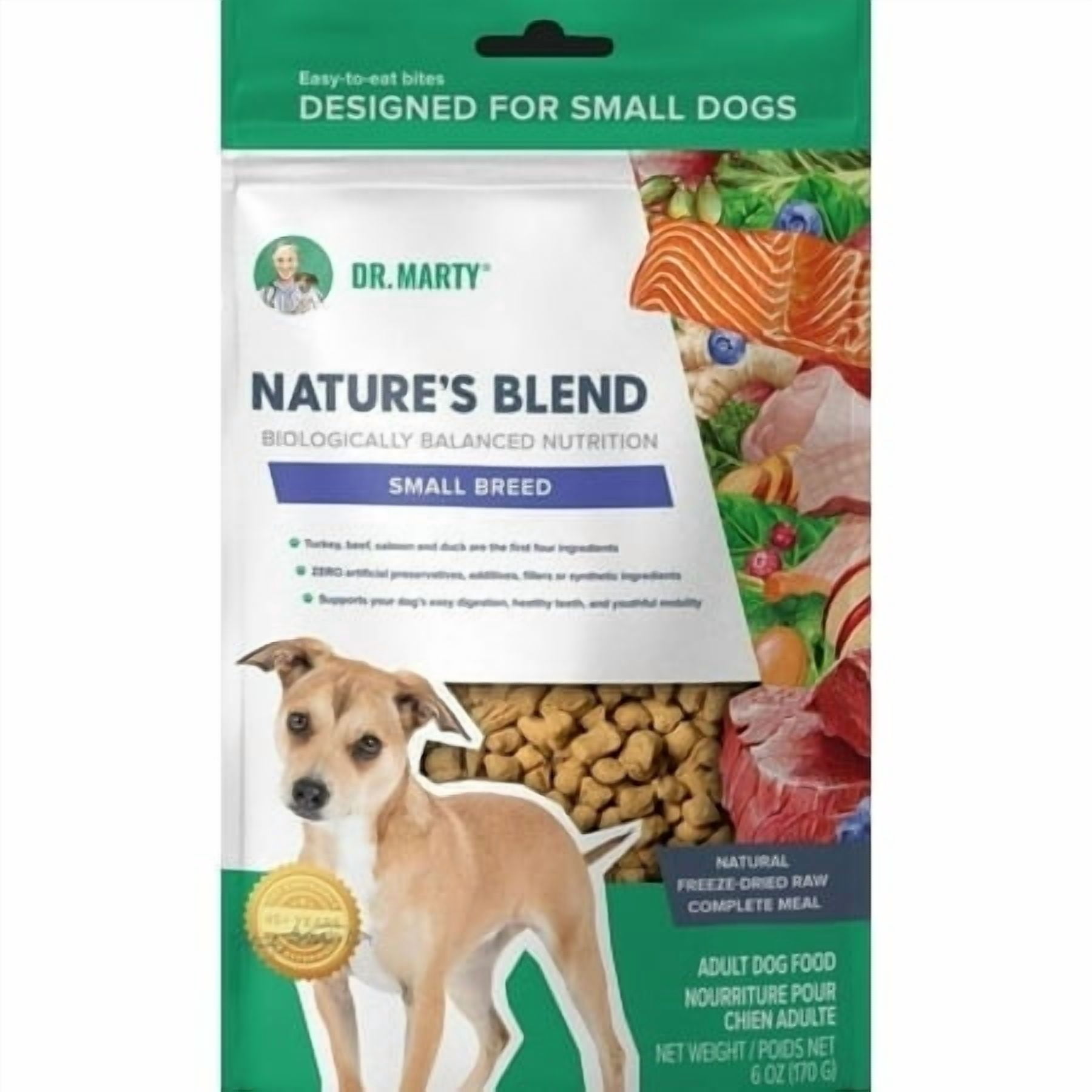 Dr. Marty Nature's Blend Small Breed Freeze Dried Raw Dog Food 6