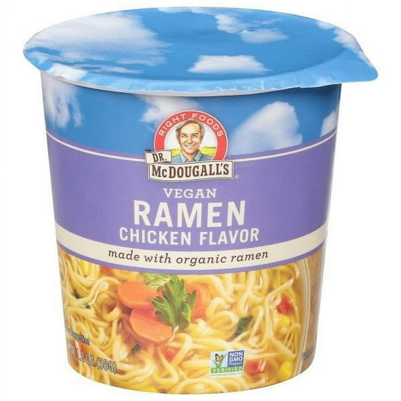 Dr. McDougall's Ramen, Chicken Flavor 1.8 oz (Pack of 8)