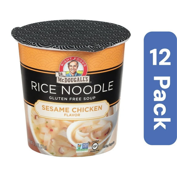 Dr. McDougall's Rice Noodle Sesame Chicken 1.3 oz (Pack Of 12)