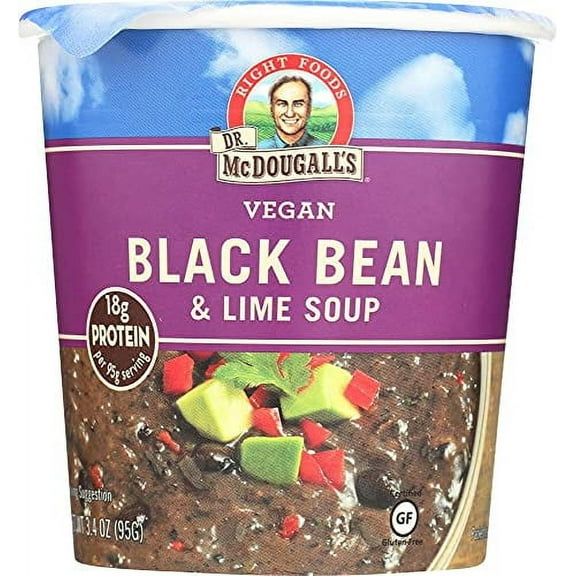 Dr Mcdougalls Soup Bgcup Blk Bean & Lim