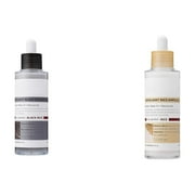 Dr. Melaxin Exfoliating Serum with Peel Shot Glow Black Rice & White Rice Extract, 2.7oz, Face and Body Scrub, Pore Minimizer & Skin Brightening Ampoule