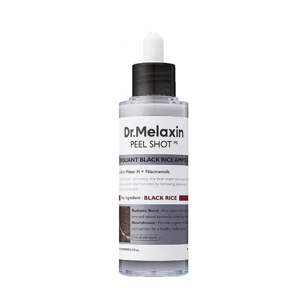 Dr.Melaxin Peel Shot Glow Black Rice Ampoule Blackhead Reduction & Brightening - 2.7 oz