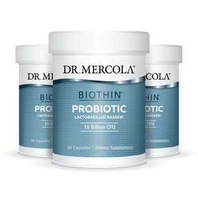 Dr. Mercola Biothin Probiotic - Digestive Health Supplement - Supports Healthy Metabolism - GMO-Free, Gluten-Free & Soy-Free - 90 Delayed-Release Capsules (90 Servings)