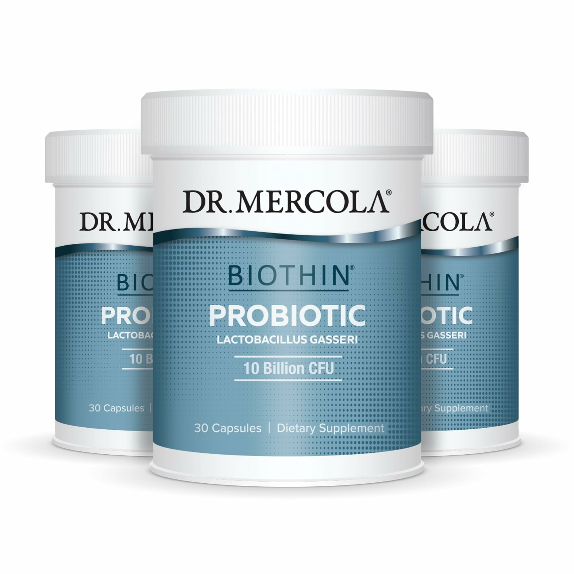 Dr. Mercola Biothin Probiotic - Digestive Health Supplement - Supports Healthy Metabolism - GMO-Free, Gluten-Free & Soy-Free - 90 Delayed-Release Capsules (90 Servings)