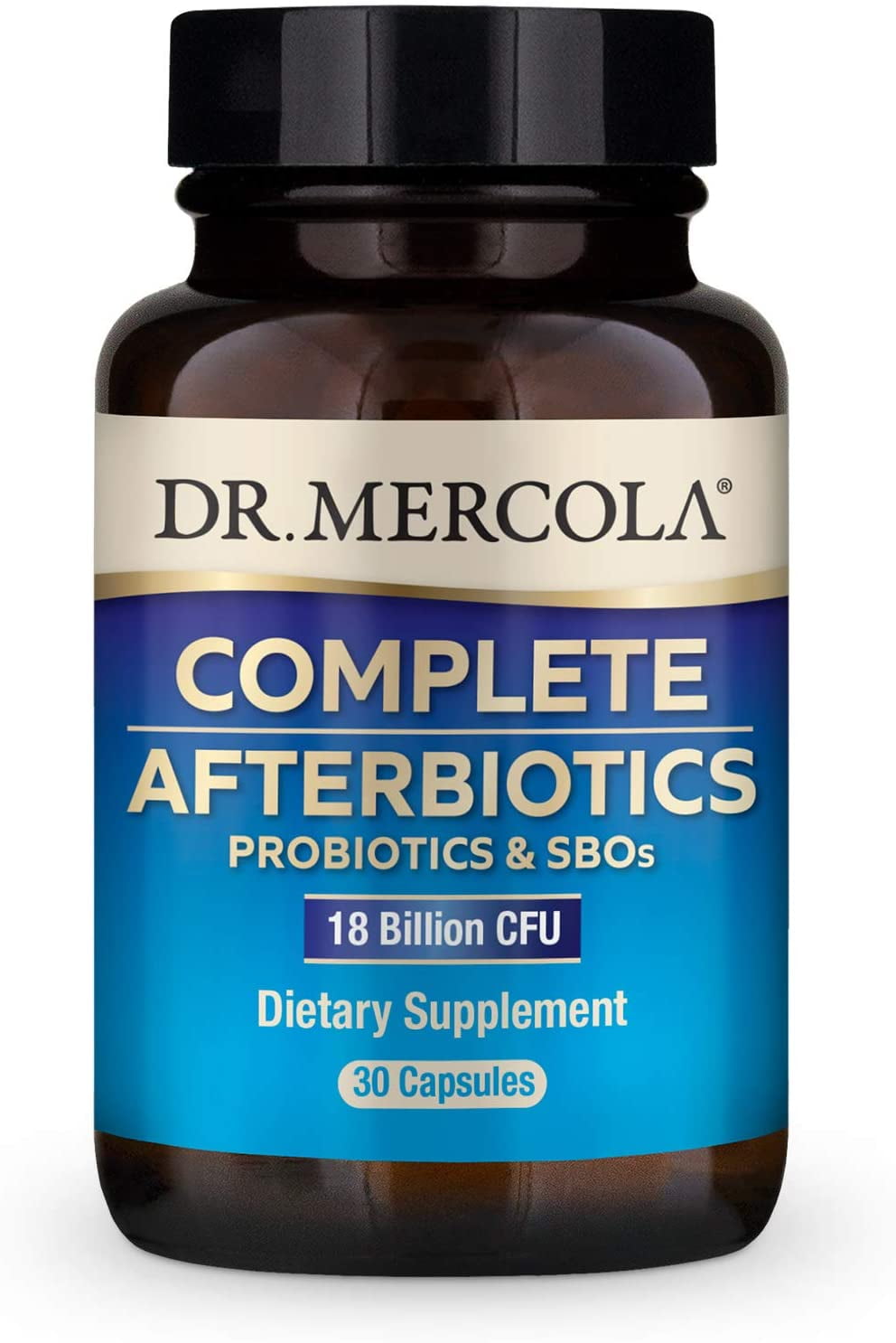 Dr. Mercola Complete Afterbiotics Dietary Supplement (18 Billion CFU), 30 Capsules (30 Servings)