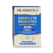 Dr. Mercola, Complete Probiotics Powder Packets for Kids, 30 Servings 30 Packets 10 Billion CFU, Supports a Healthy Gut, Non GMO, Soy Free, Gluten Free