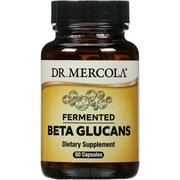 Dr. Mercola Fermented Beta Glucans, 30 Servings (60 Capsules), Dietary Supplement, Immune Support, Non-GMO, NSF Contents Certified ( Packing May Vary)