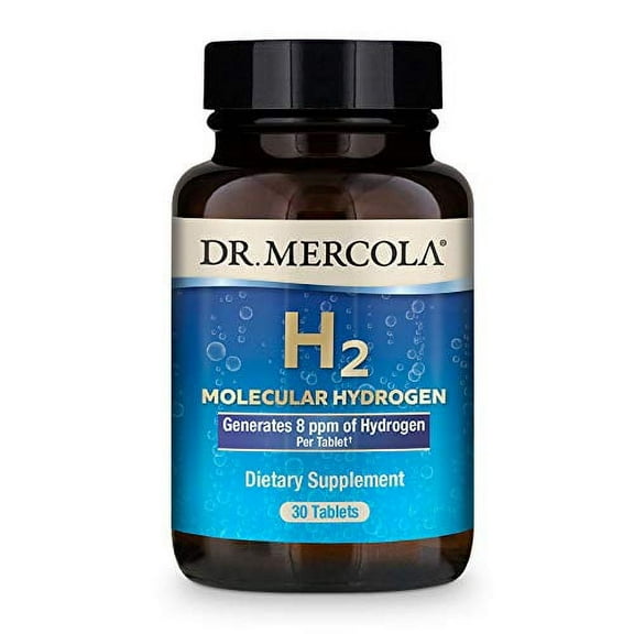 Dr. Mercola H2 Molecular Hydrogen Dietary Supplement, 30 Servings (30 Tablets)