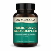 Dr. Mercola Humic Fulvic Acid Complex - Gut Health Support - Aids Occasional Bloating & Indigestion - Also Supports Immune, Brain & Cellular Health - Non-GMO & Gluten-Free - 30 Capsules (30 Servings)