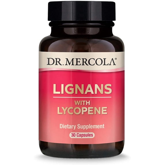 Dr. Mercola Lignans with Lycopene Supplement, 30 Servings