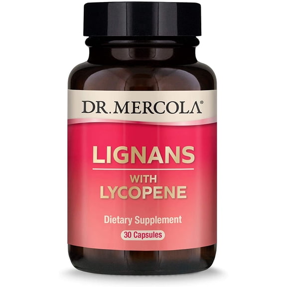 Dr. Mercola Lignans with Lycopene Supplement, 30 Servings