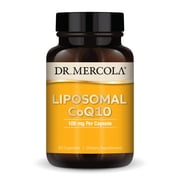 Dr. Mercola, Liposomal Ubiquinol CoQ10 Dietary Supplement, 30 Servings (30 Capsules), Supports Brain and Cardiovascular Health, Non GMO, Soy-Free, Gluten Free