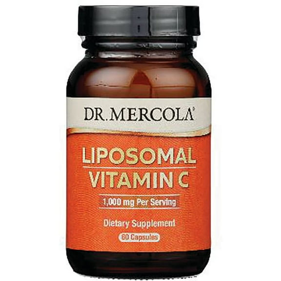 Dr. Mercola Liposomal Vitamin C 1,000 mg per Serving, 30 Servings (60 Capsules), Dietary Supplement, Supports Immune Health, Non GMO, NSF Certified