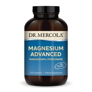 Dr. Mercola Magnesium Advanced - Supports Bone, Joint & Brain Health - Contributes to More Restful Sleep - Non-GMO, Gluten-Free & Soy-Free - 270 Capsules (90 Servings)