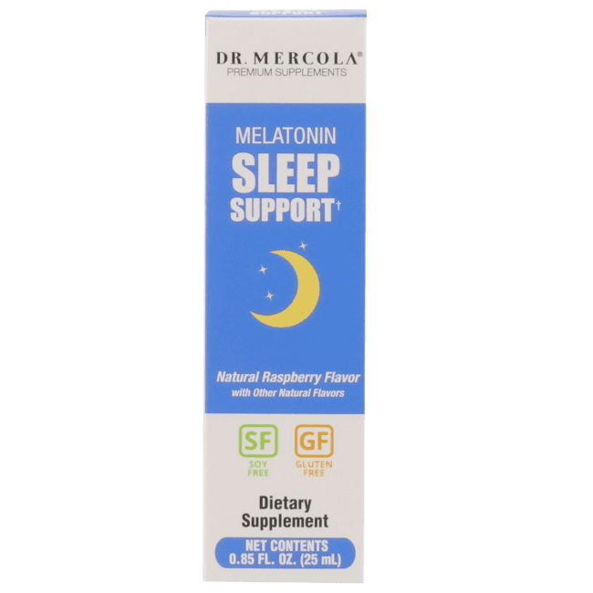 Dr. Mercola Melatonin Sleep Support Spray, Natural Raspberry, 25