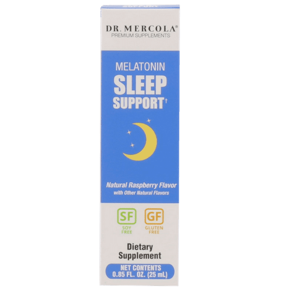 Dr. Mercola Melatonin Sleep Support Spray, Natural Raspberry, 25 mL