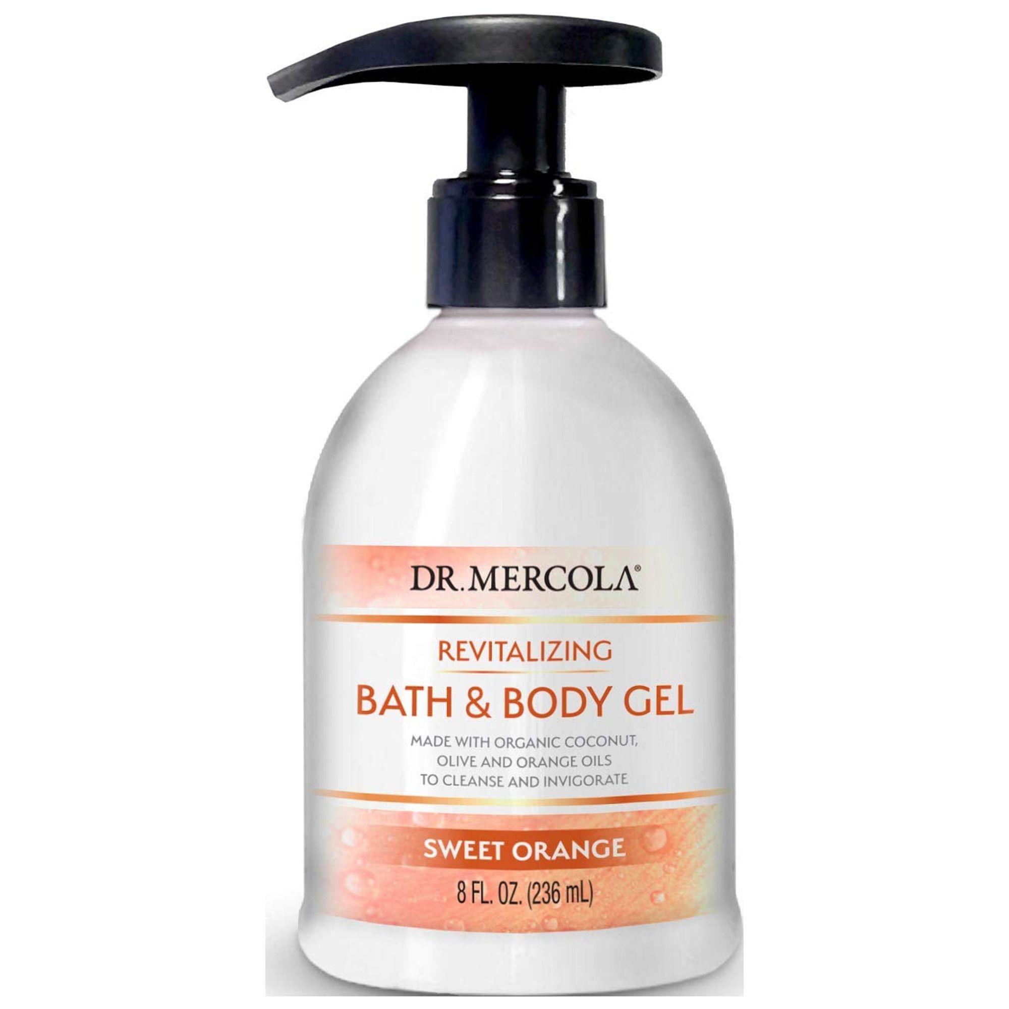 Dr. Mercola, Moisturizing Bath YPF5 & Body Gel Sweet Orange, 8 fl oz