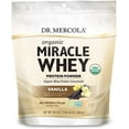 thumbnail image 1 of Dr. Mercola, Organic Miracle Whey Vanilla Protein Powder, 13.5 oz (382.5 g), non GMO, Soy Free, Gluten Free, non GMO, Soy-Free, Gluten Free, USDA Organic, 1 of 3