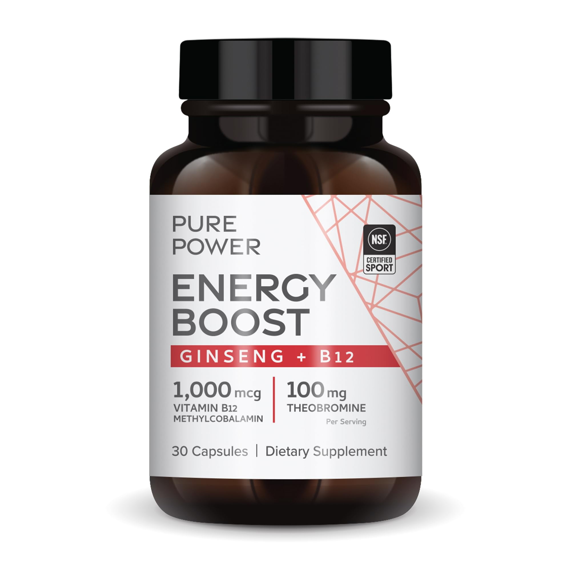 dr mercola b12 injections Dr. Pure Power Energy Boost, 30 Servings (30 Capsules), Ginseng + B12, Dietary Supplement, Boosts Physical & Mental Energy, Non-GMO 5-amino-1mq clinical trial 50mg