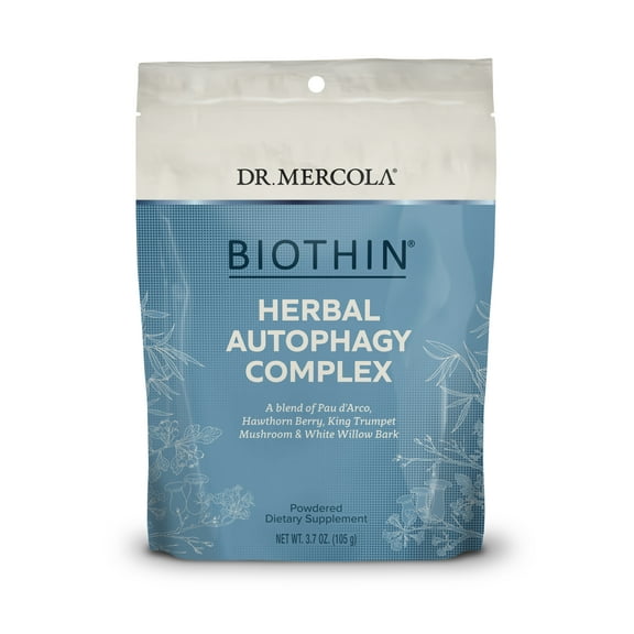 Dr. Mercola MITOMIX Ketogenic Blend PAU dArco and Organic King Trumpet Mushroom, 30 Servings (3.7 oz.) 1 Bag, Non GMO, Soy Free, Gluten Free