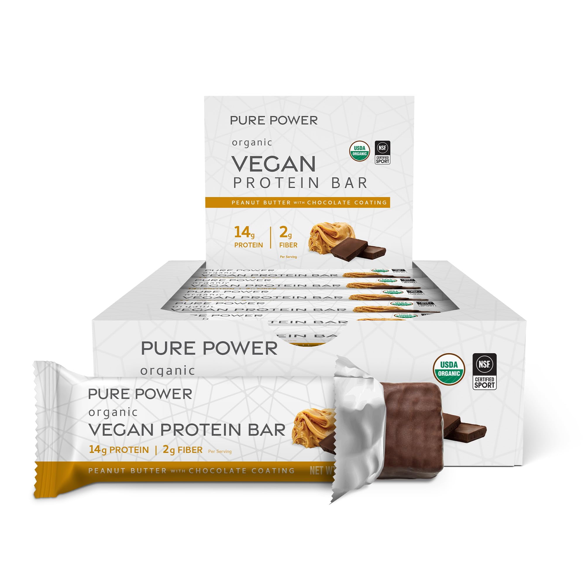 Dr. Mercola Pure Power Peanut Butter Protein Bars, 12 Bars - Walmart.com