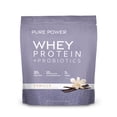 thumbnail image 1 of Dr. Mercola Pure Power Whey Protein + Probiotics - 15 Billion CFU - Gut, Muscle & Immune Support - with MCTs & Fiber - Non-GMO & Gluten-Free - 31 oz (22 Servings) - Vanilla, 1 of 4