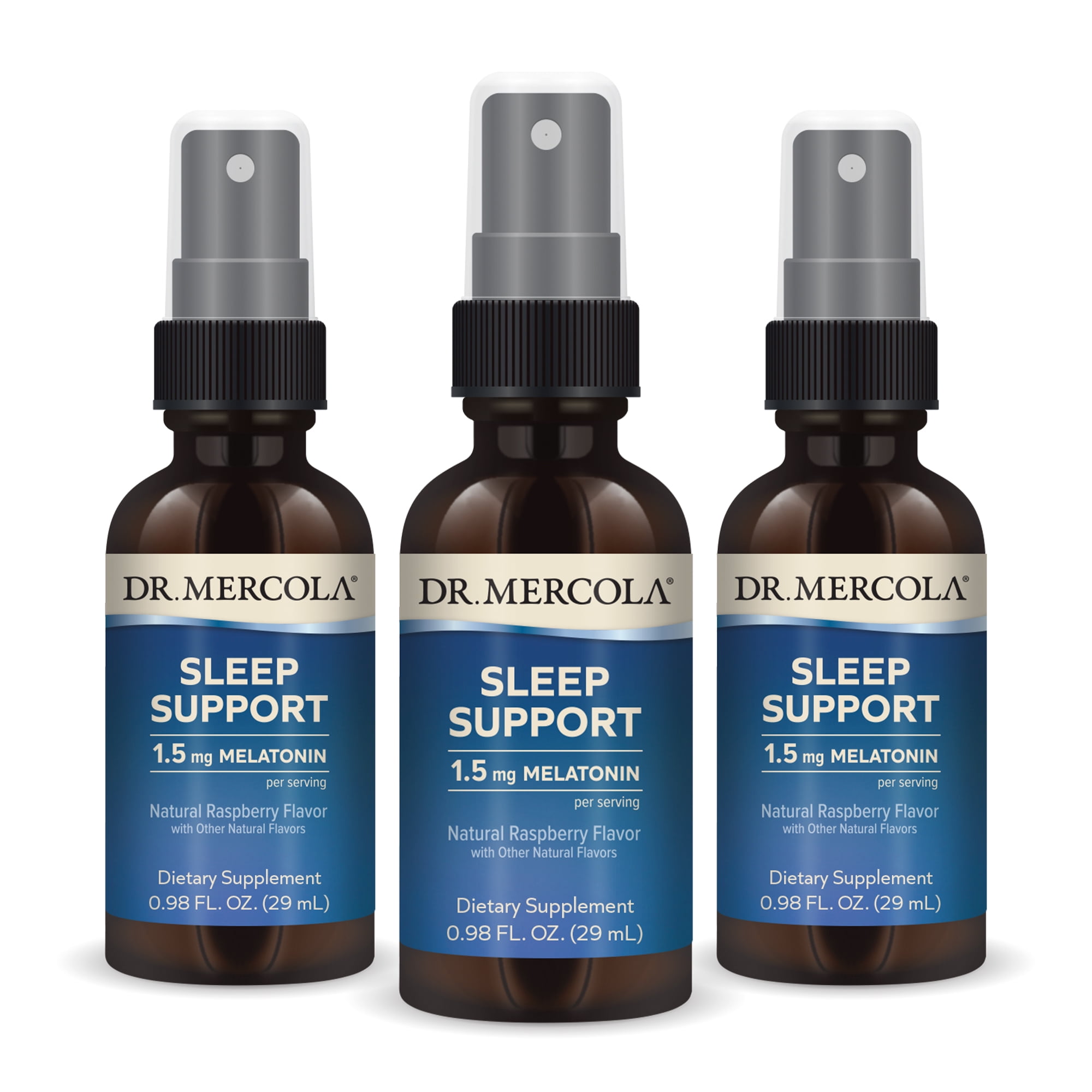 Dr. Mercola Sleep Support with Melatonin Spray, 1.5 mg, 35
