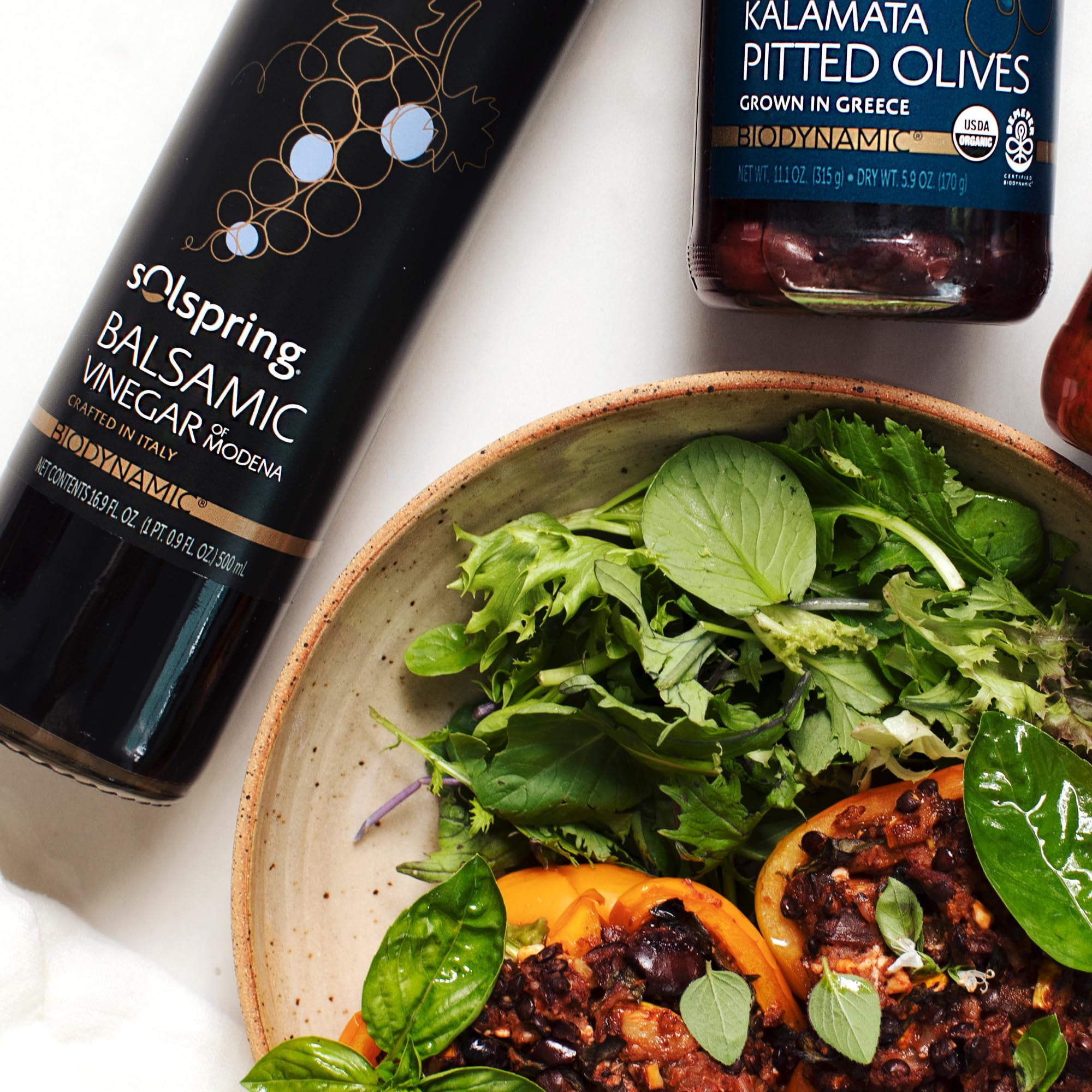 Dr. Mercola Solspring Biodynamic Balsamic Vinegar of Modena,  (16.90 Fl. Oz.), non GMO, Gluten Free, Soy Free, Demeter Certified