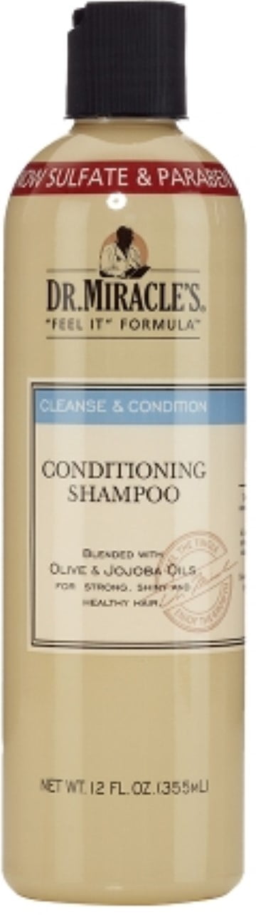 Dr. Miracle's Cleanse & Condition Shampoo, 12 oz (Pack of 2)