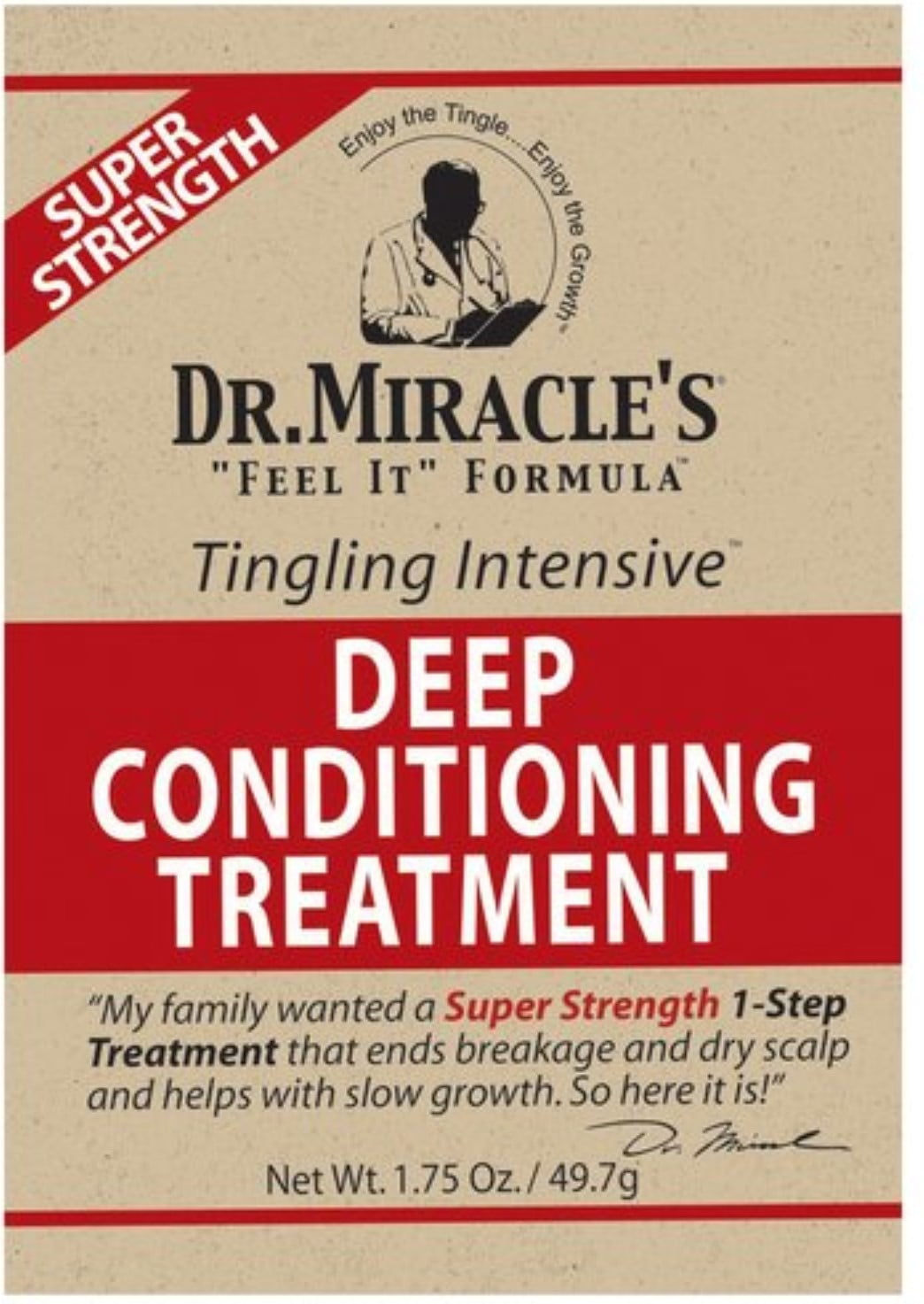 Dr. Miracle's Feel It Formula Super Strength, Deep Conditioner 1.75 oz (Pack of 4)