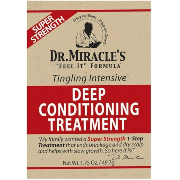 Dr. Miracle's Feel It Formula Super Strength, Deep Conditioner 1.75 oz (Pack of 4)