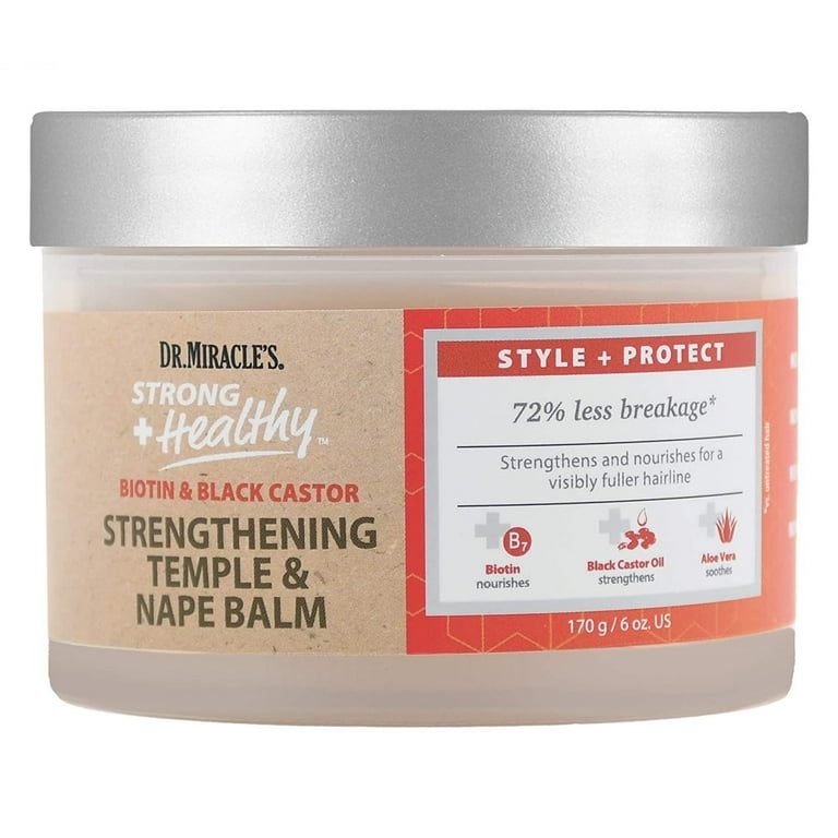 DR MIRACLES Strong + Healthy Strengthening Temple & Nape Balm (6oz) DR MIRACLES Strong + Healthy Strengthening Temple & Nape Balm (6oz)