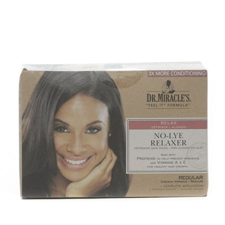 Dr. Miracles Feel It Formula Thermalceutical Intensive No-lye Hair Relaxer Kit, Regular, 1 Ea